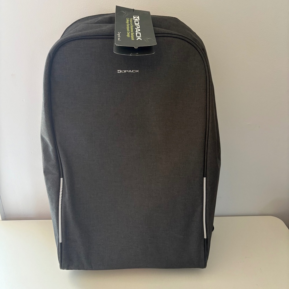 NEW KOPACK Backpack Gray Business Laptop Anti Theft Travel Daypack Fit USB